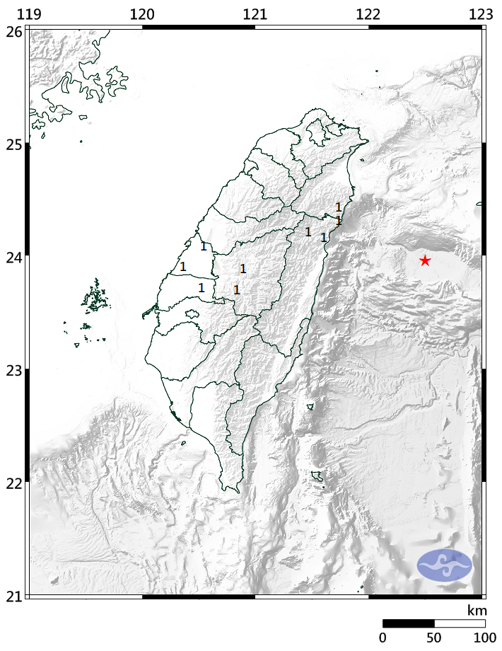 地震報告地圖