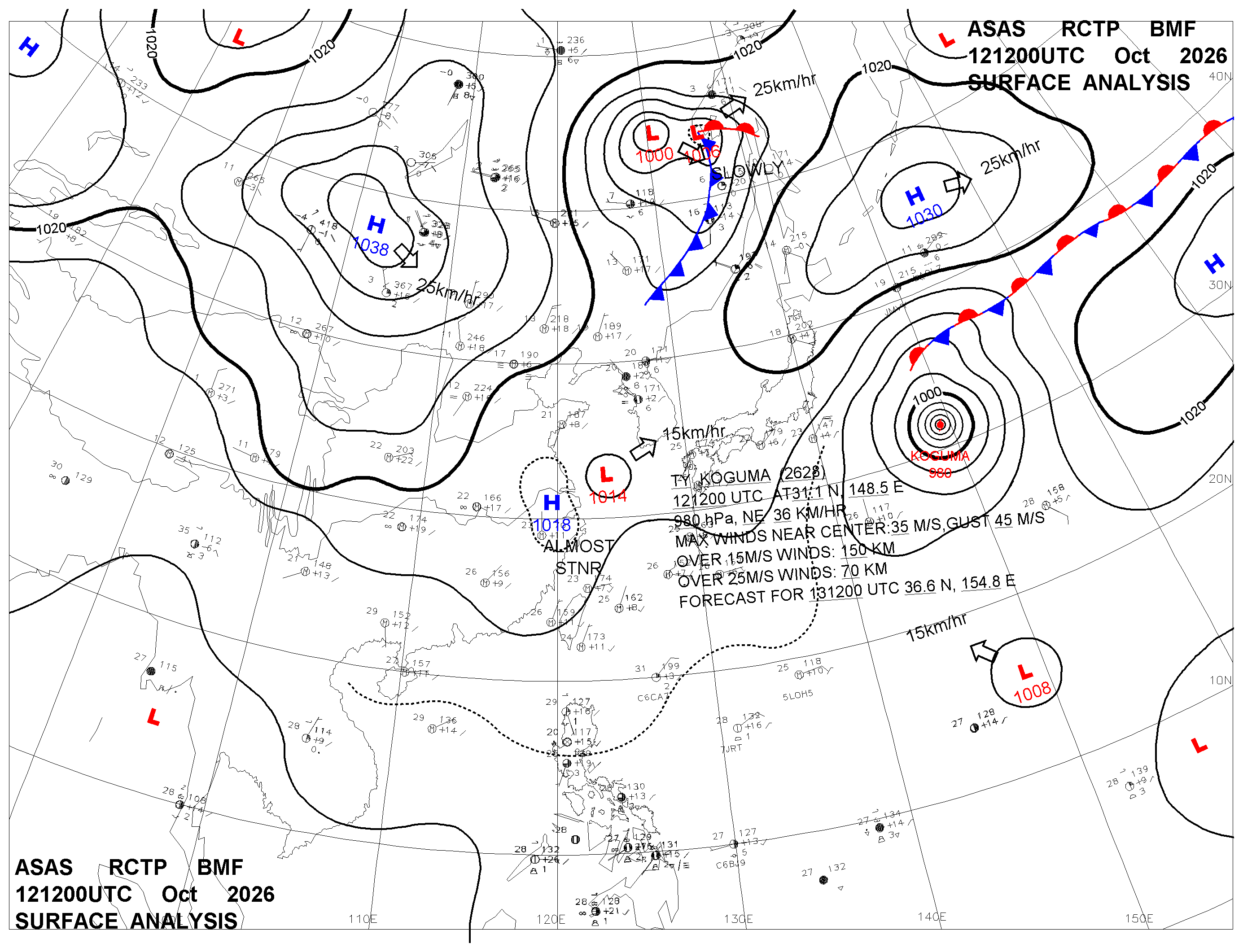 Forecast Charts | Central Weather Administration
