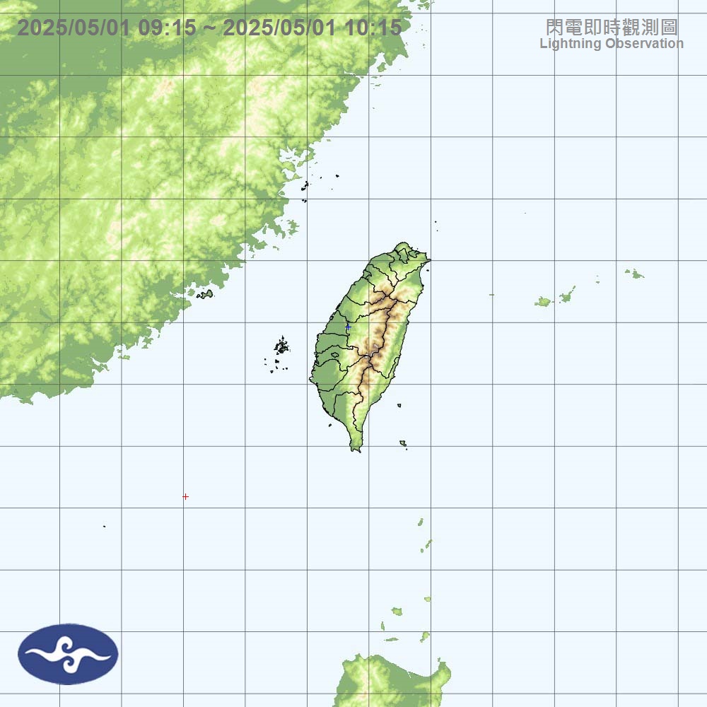 閃電即時觀測圖