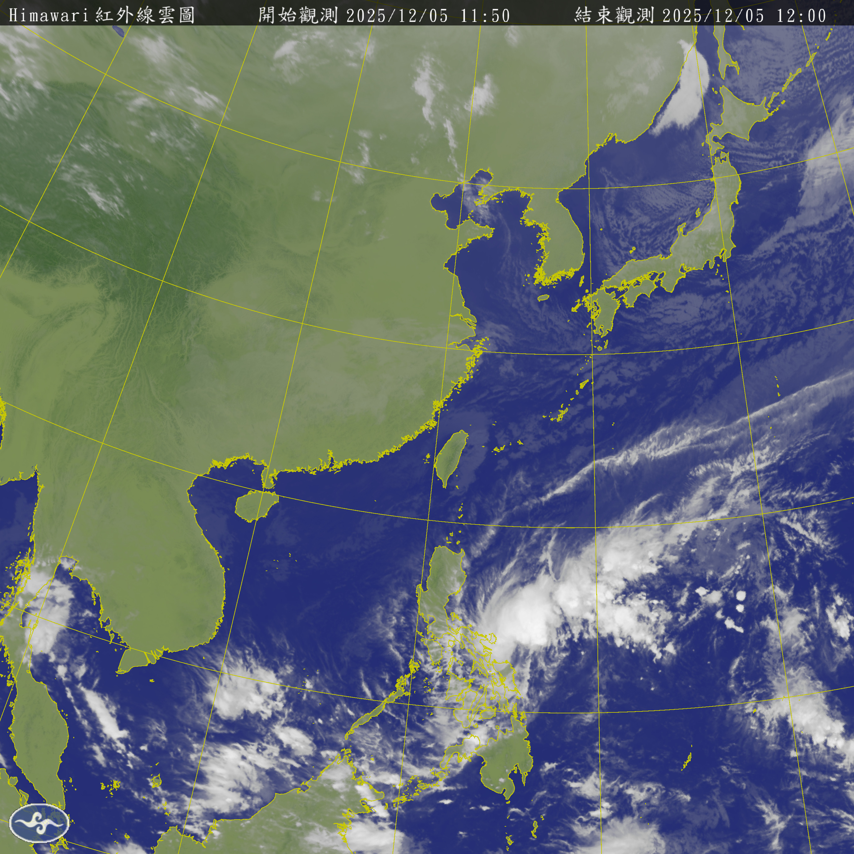 Current Taiwan Satellite View