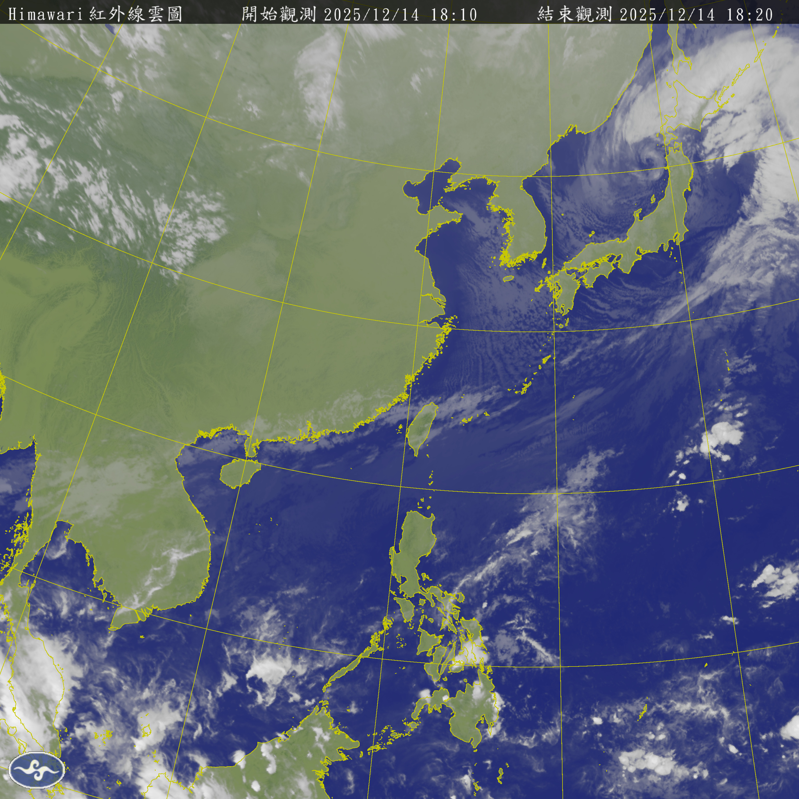 Current Taiwan Satellite View