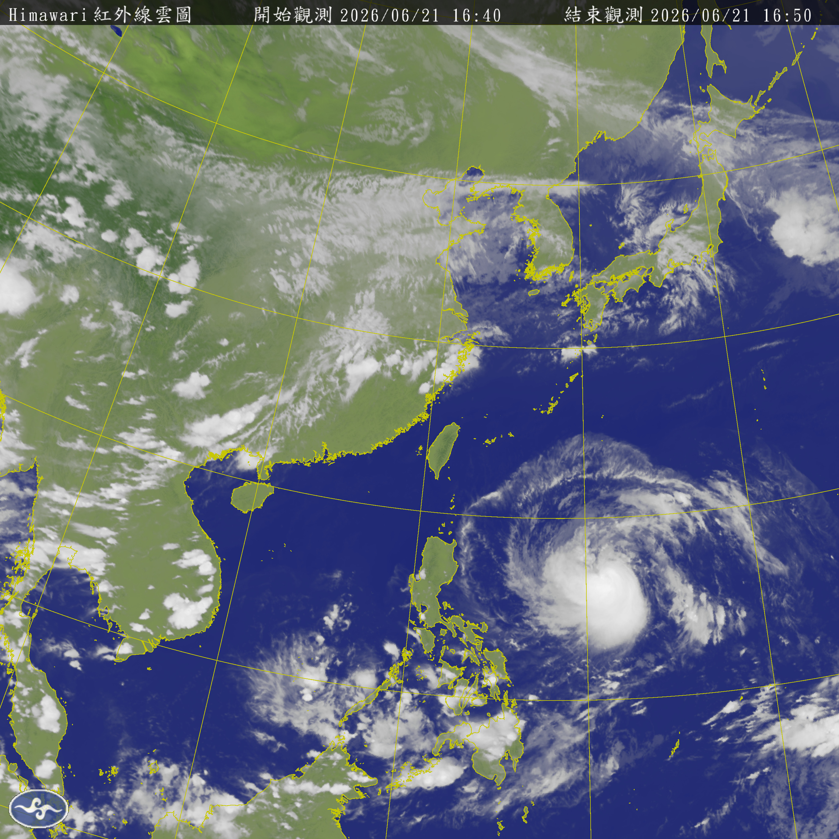 Current Taiwan Satellite View