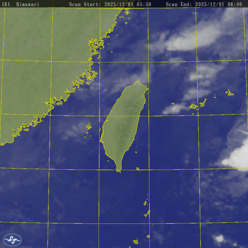 Himawari-8 Satallite Map Taiwan