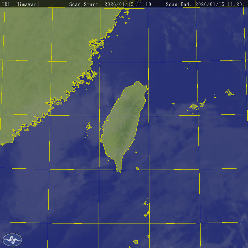 Himawari-8 Satallite Map Taiwan