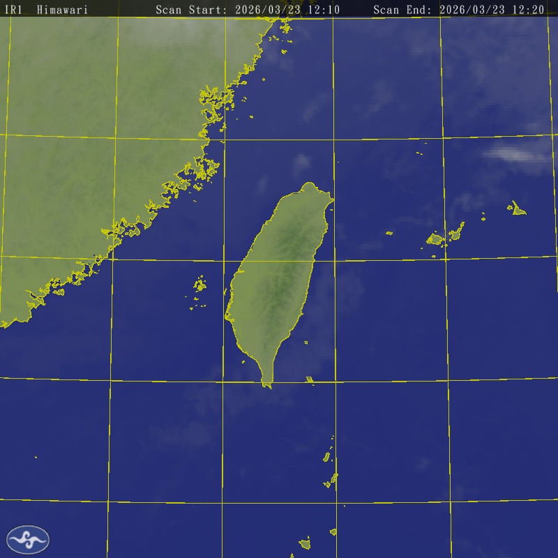 Himawari-8 Satallite Map Taiwan