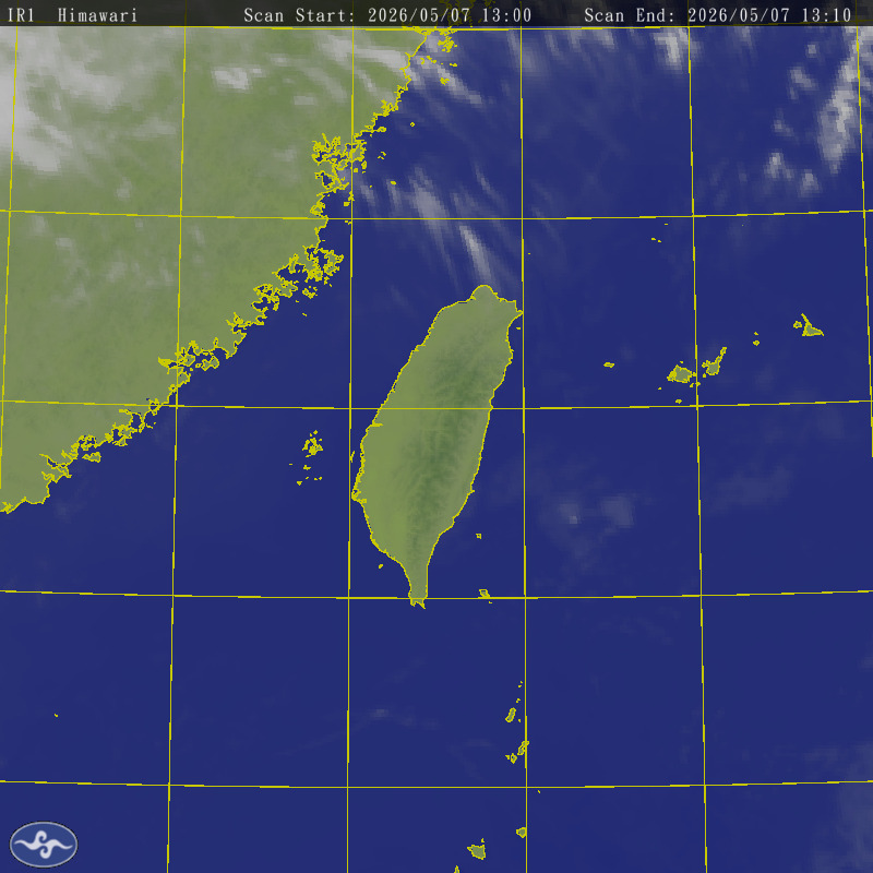 Himawari-8 Satallite Map Taiwan