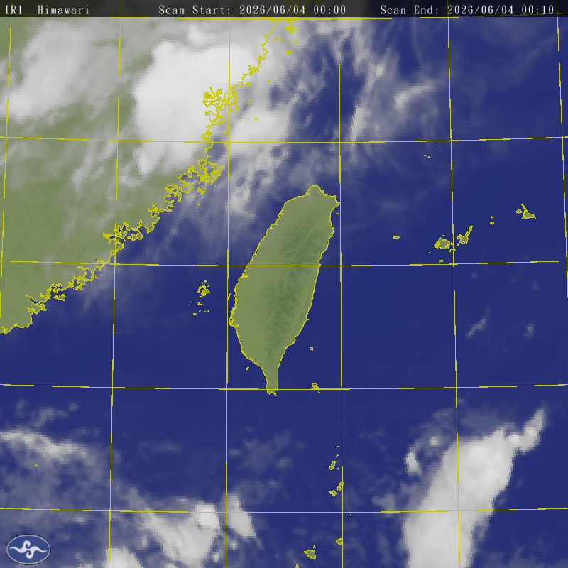 Himawari-8 Satallite Map Taiwan