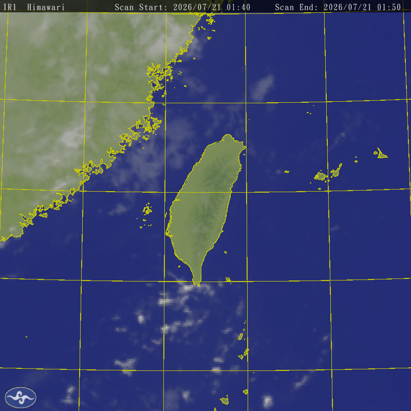 Himawari-8 Satallite Map Taiwan