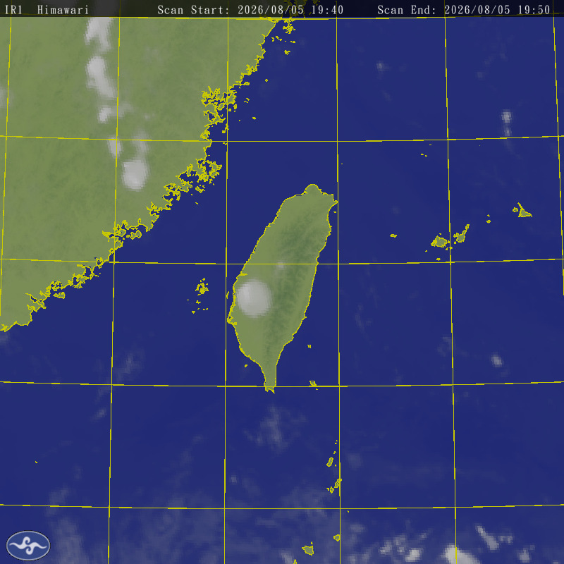 Himawari-8 Satallite Map Taiwan