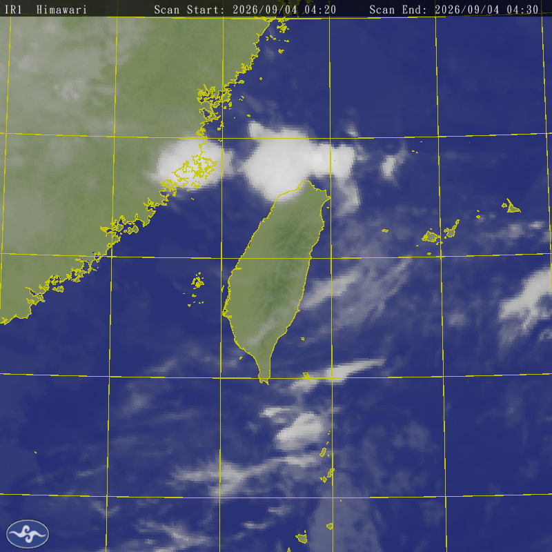 Himawari-8 Satallite Map Taiwan