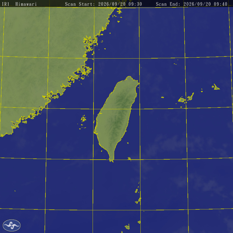 Himawari-8 Satallite Map Taiwan