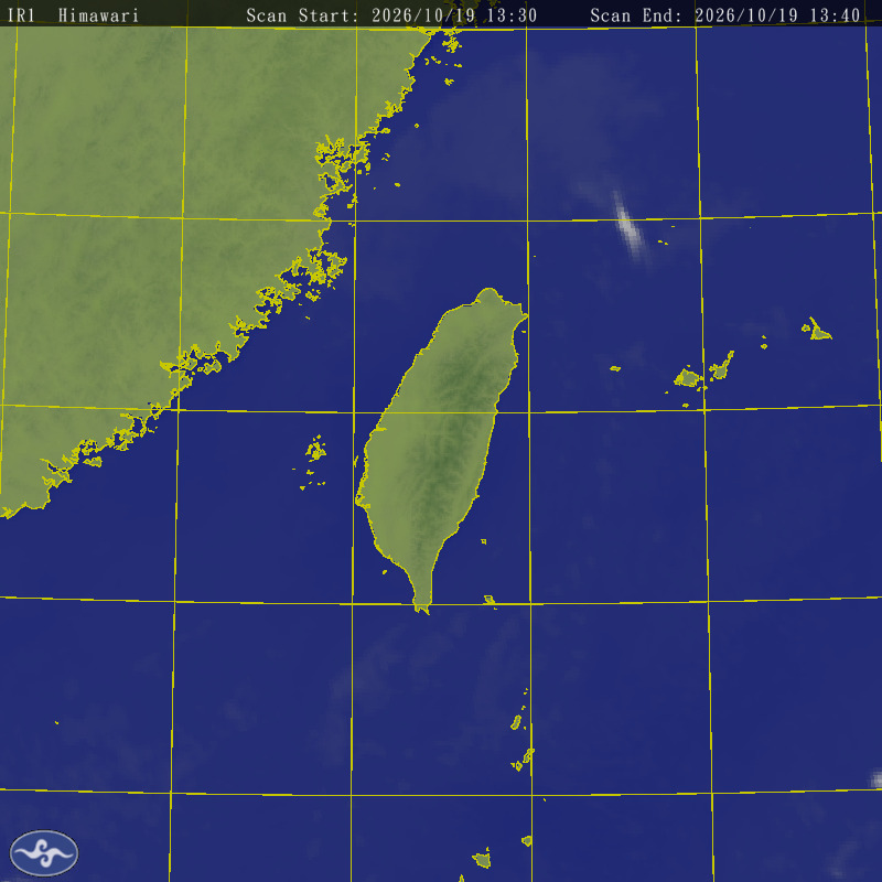 Himawari-8 Satallite Map Taiwan