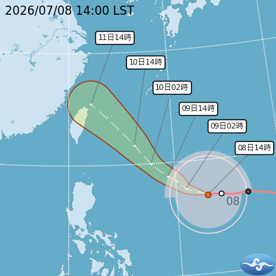 路徑潛勢預報圖