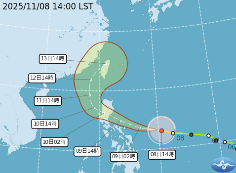 路徑潛勢預報圖