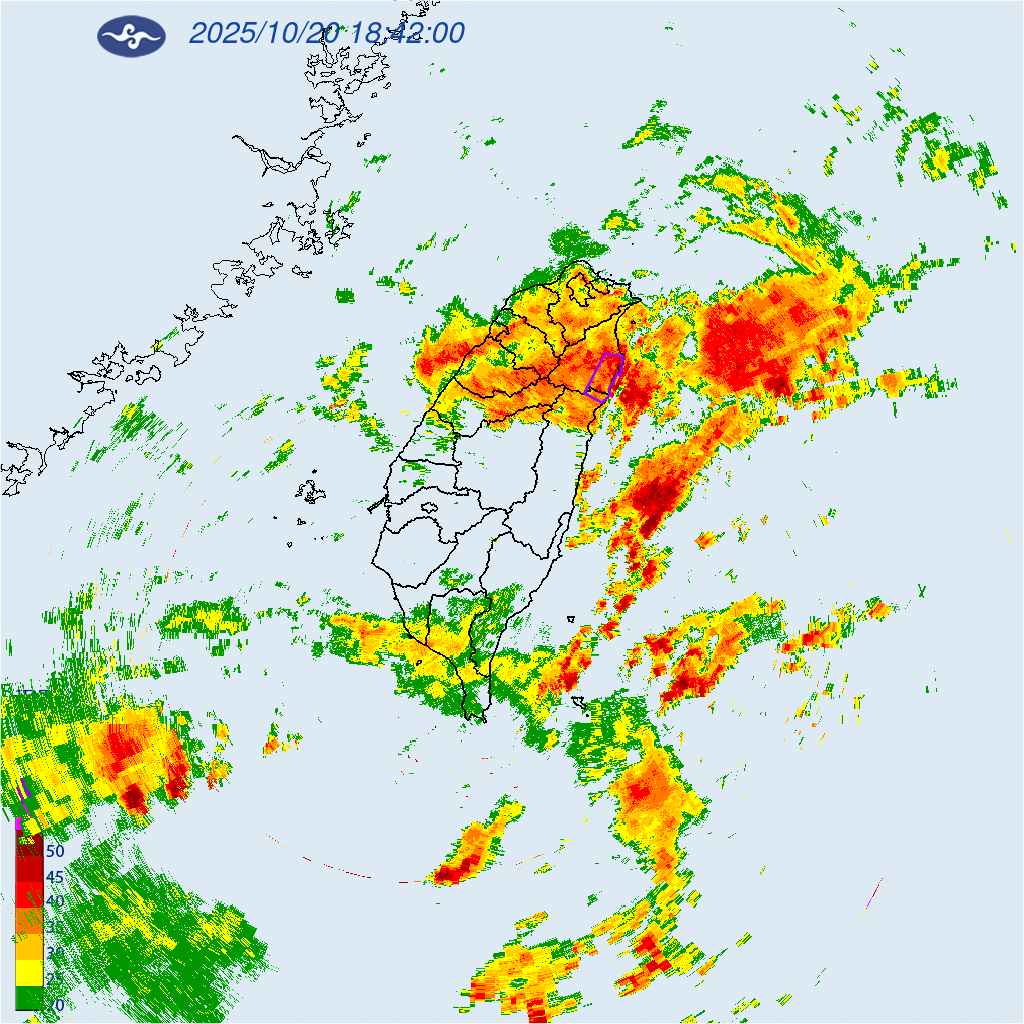 大雷雨即時訊息總覽圖