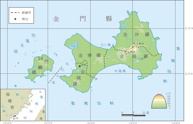 金門氣象站位置圖。點此顯示大圖(彈出視窗)