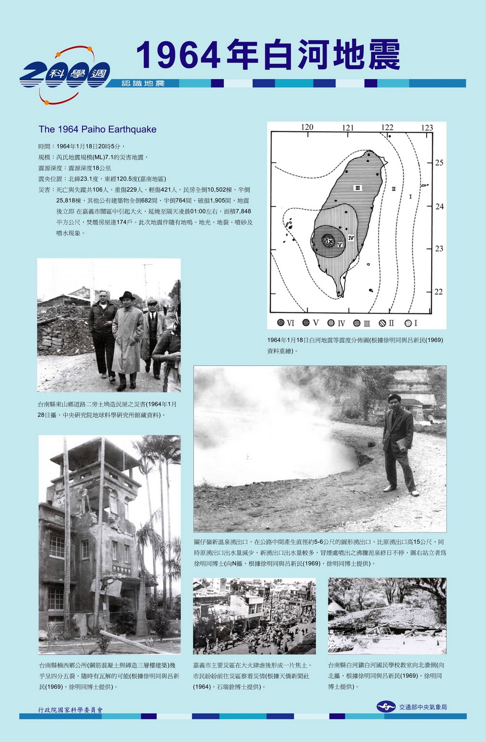 1964年規模6.3白河地震。