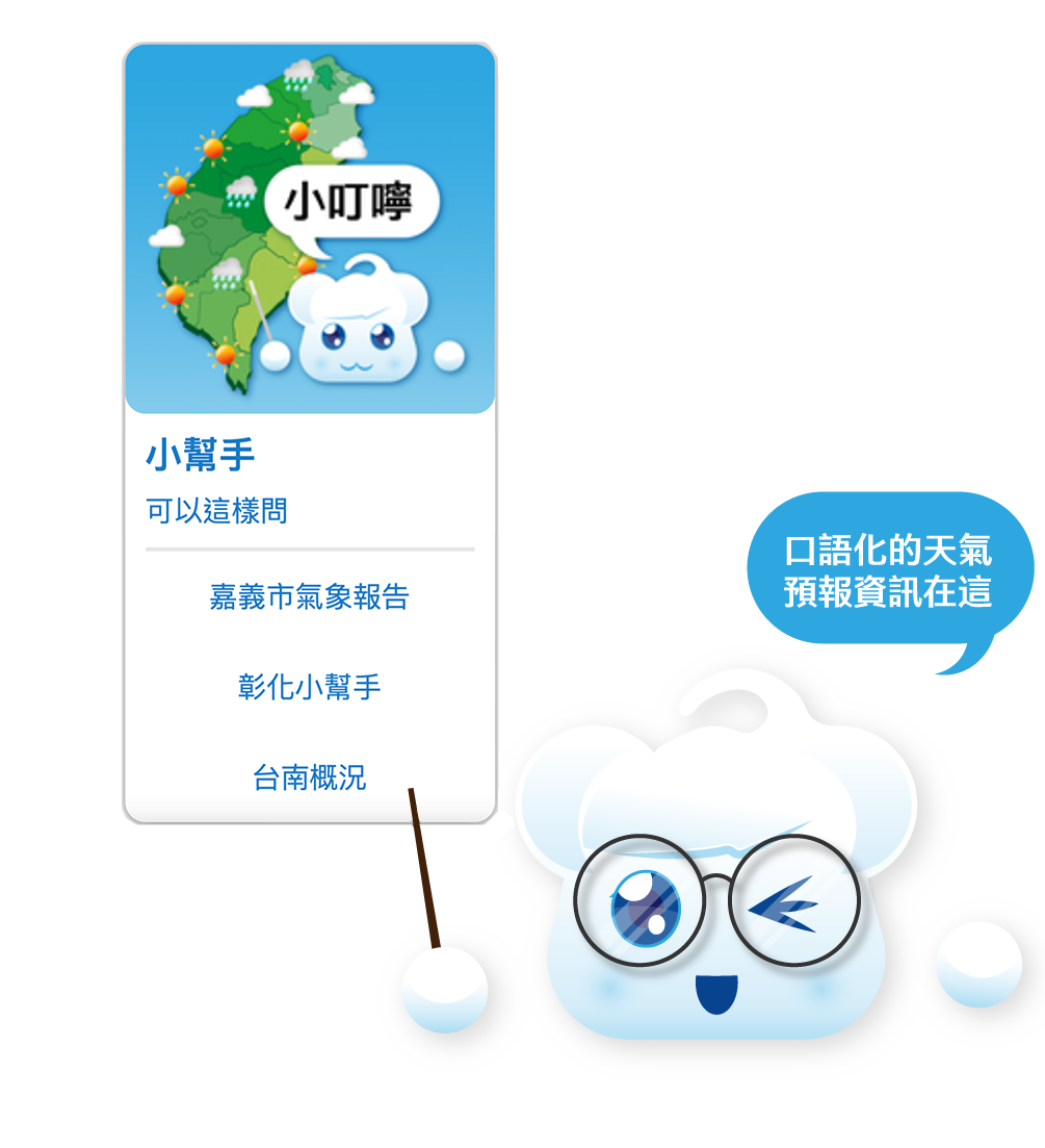 口語化的天氣預報資訊在這示意圖